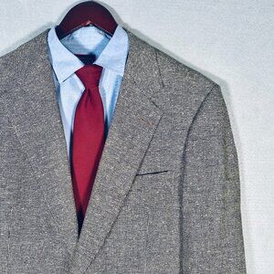 Vintage Southwick Blazer Mens 40R Beige Wool Sport Coat Jacket Spotted Union